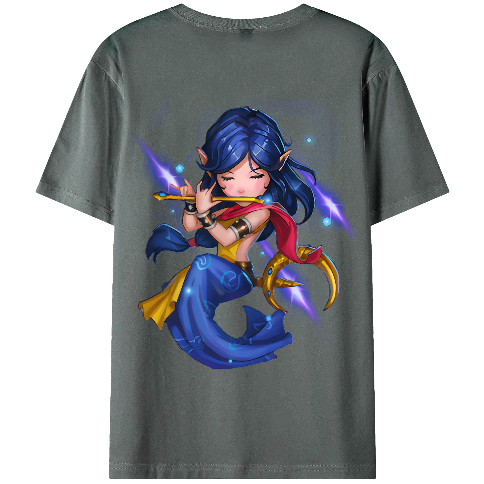 （画像用） リーグ・オブ・レジェンド League of Legends LOL 綿100％ メンズ半袖Tシャツ（バックプリント） 通気性